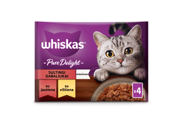 Canned cat food WHISKAS PURE DELIGHT, 340 g