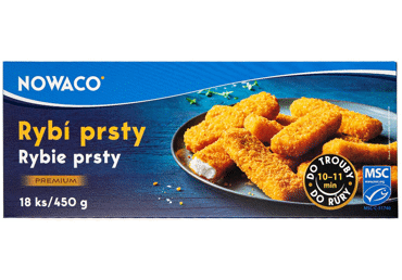 Šaldyti žuvų filė piršteliai NOWACO, 450 g