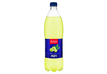 Sparkling gooseberry flavor drink RASA, 1 l