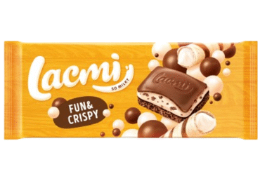 Milk aerated chocolate LACMI with rice crisps, 85 g