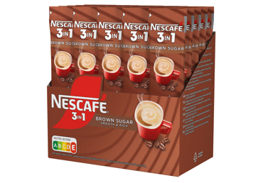 Tirpiosios kavos gėrimas NESCAFÉ 3 IN 1 su ruduoju cukrumi, 462 g