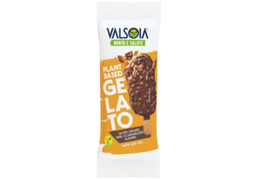 Valgomieji ledai VALSOIA su karamele ir riešutais, 80 g