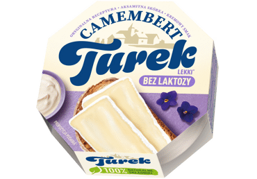 Pelėsinis sūris be laktozės TUREK CAMEMBERT, 44% rieb. s. m., 120 g