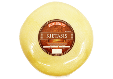 Kietasis ROKIŠKIO sūris, 40 % rieb. s. m., 1 kg