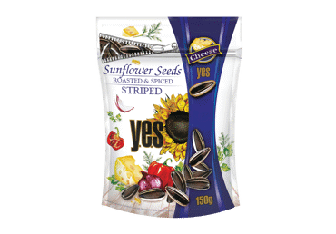 Striped sunflower seeds YES, cheese flavor, 150 g
