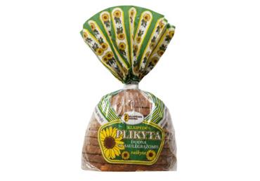 KLAIPĖDOS plikyta raikyta duona su saulėgrąžomis, 400 g