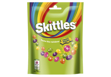 Kramtomieji saldainiai SKITTLES CRAZY SOURS, 152 g
