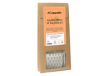 Namų kvapas su lazdelėmis ACAPPELLA MANDARINAI IR BAZILIKAS, 100 ml