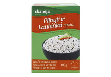 Plikytų ir laukinių ryžių mišinys SKANĖJA, 400 g