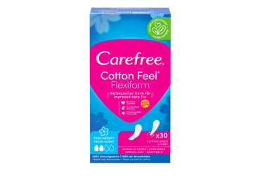 Higieniniai įklotai CAREFREE COTTON FLEXIFORM FRESH, 30 vnt.