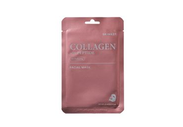 SKIN627 lakštinė veido kaukė gaivinamoji su kolagenu ir peptidais, 22 ml