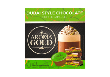 Coffee capsules AROMA GOLD DUBAI STYLE CHOCOLATE, 256 g