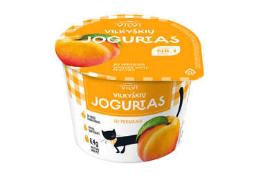 Jogurtas su persikais VILVI, 3,6 % rieb., 200 g