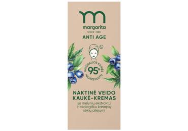 MARGARITA ANTI AGE naktinė veido kaukė-kremas, 50 ml