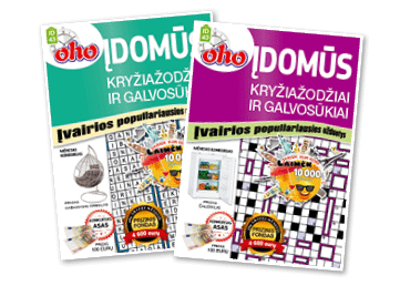 Žurnalas OHO 10 MIN.ĮDOMŪS KRYŽIAŽODŽIAI IR GALVOSŪKIAI, 1 vnt.