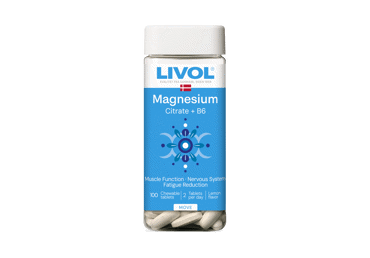 Magnio citratas + B6 LIVOL, 100 tablečių