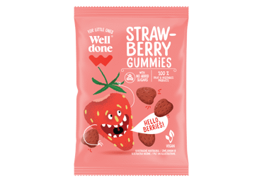 Gummy candies WELL DONE, strawberry flavor, 35 g