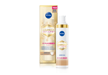 Veido fluidas NIVEA LUMINOUS630CC MEDIUM, 40 ml