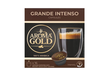 Coffee capsules AROMA GOLD GRANDE INTENSO, 128 g