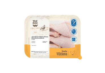 Šviežios viščiukų broilerių blauzdelės WELL DONE, 500 g