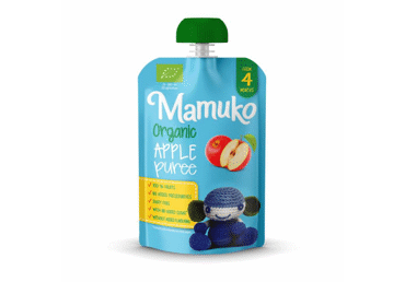 Ekologiška obuolių tyrelė MAMUKO nuo 4 mėn., 100 g