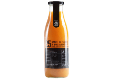 Carrot, banana, sea buckthorn nectar VAISIŲ SULTYS, 750 ml