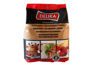 Nerafinuotas cukranendrių cukrus DELIKA, 500 g