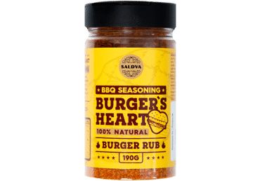 Mėsainių maltinių prieskonių mišinys BBQ BURGER'S HEART, 190 g