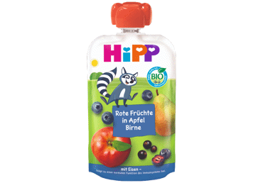 Ekologiška obuolių, kriaušių ir uogų tyrelė nuo 1 metų, 200 ml