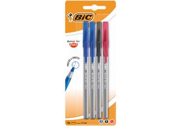 Tušinukai BIC ROUND STIC EXACT, mėlyni, 4 vnt., 4 vnt.