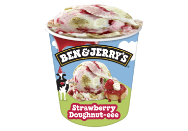 Edible Ice Cream BEN&JERRY'S, Strawberry Flavor, 393 g