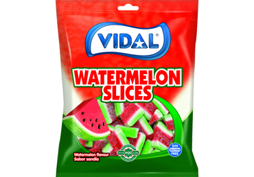 Guminukai VIDAL WATERMELON SLICES, arbūzų skonio, 90 g