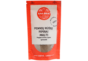 Penkių rūšių pipirų mišinys SALDVA, 25 g