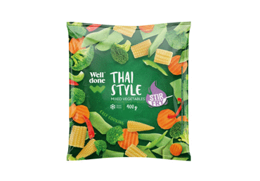 Thai style vegetable mix WELL DONE, 400 g