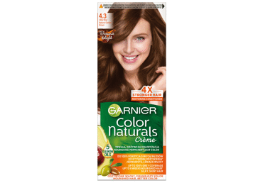 Garnier Color Naturals 4.3, auksinė ruda. 