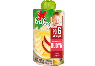 Bananų, obuolių desertas su vitaminu C, KUBUŠ baby, 100g