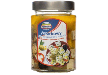 Graik. sūris aliejuje HOCHLAND su alyv., papr., 58 % rieb., 300 g