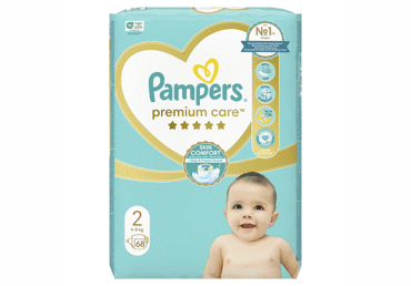 Sauskelnės PAMPERS Premium Care, Value Pack, 2 dydis, 68 vnt.