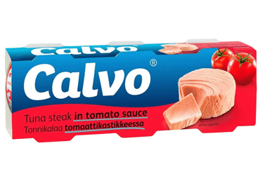 Nesmulkintas tunas pomidorų padaže CALVO, 240 g