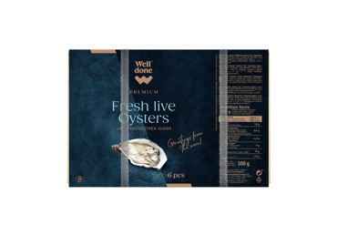Oysters WELL DONE PREMIUM, 1 pcs.