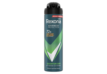 Vyriškas purškiamasis dezodorantas REXONA QUANTUM DRY, 150 ml