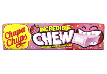 Chewy candies CHUPA CHUPS, strawberry flavor, 45 g