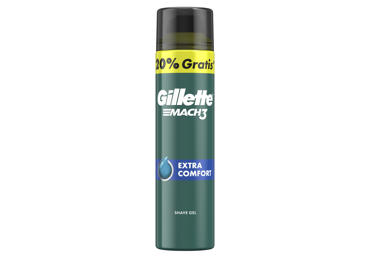 Skutimosi gelis Mach3 Extra Comfort, 200+40 ml