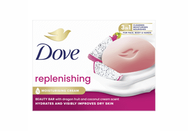 Gabalinis tualetinis muilas DOVE REPLENISHING, 90 g 