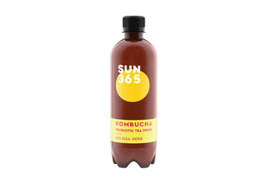 Eko gazuot.gaivus.arbatos gėrim.SUN365 KOMBUCHA MELISSA HERB, 500 ml
