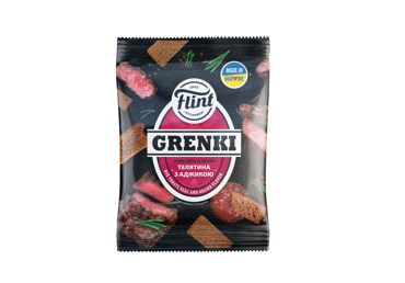 Панировочные сухари FLINT GRENKI, вкус телятины и аджики, 80 г