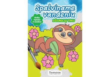 Knyga SPALVINAME VANDENIU. DŽIUNGLIŲ TAKU, 1 vnt.