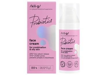 KILIG PROBIOTICS veido kremas mišriai ir riebiai odai 50 ml