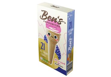 Вафельные рожки для мороженого BEN'S FAVOURITES, 73 г