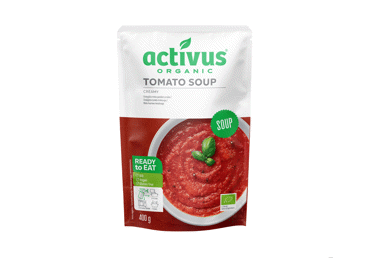 Ekologiška trinta pomidorų sriuba ACTIVUS, 400 g